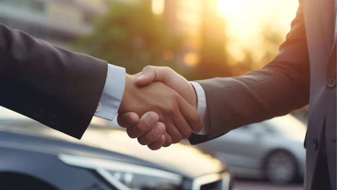 Shaking hands